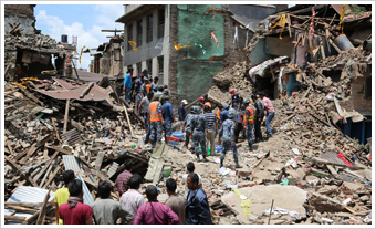 甚大な被害をもたらしたネパール大地震